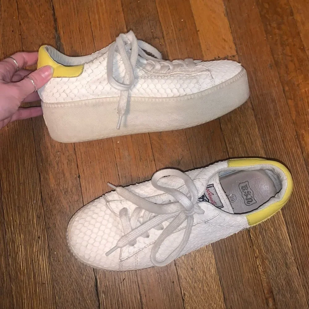 Ash Cult Platform Leather Sneakers Size 39